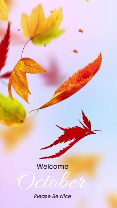 Hello October / Welcome October Template | PosterMyWall