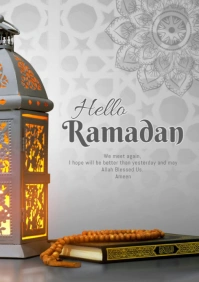 Hello Ramadan Template A4