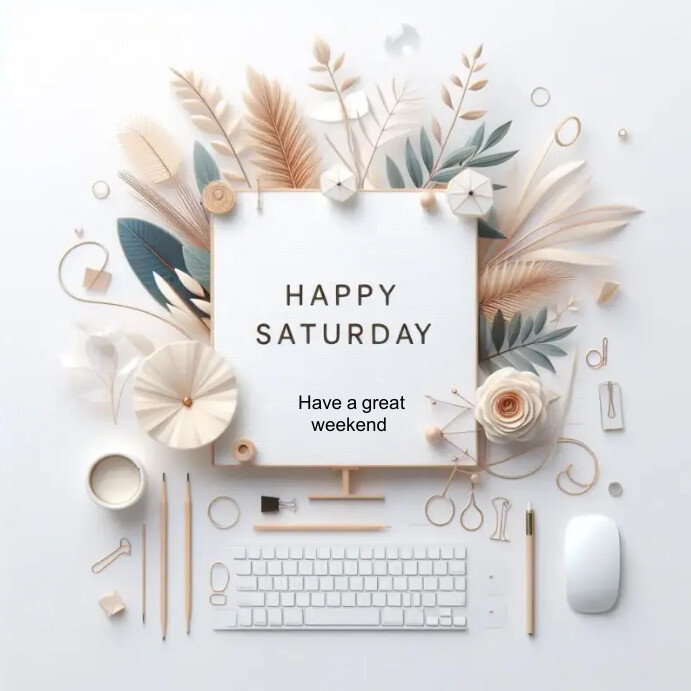 Hello Saturday Template | PosterMyWall