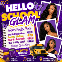 Hello School Glam Deals Post Instagram template