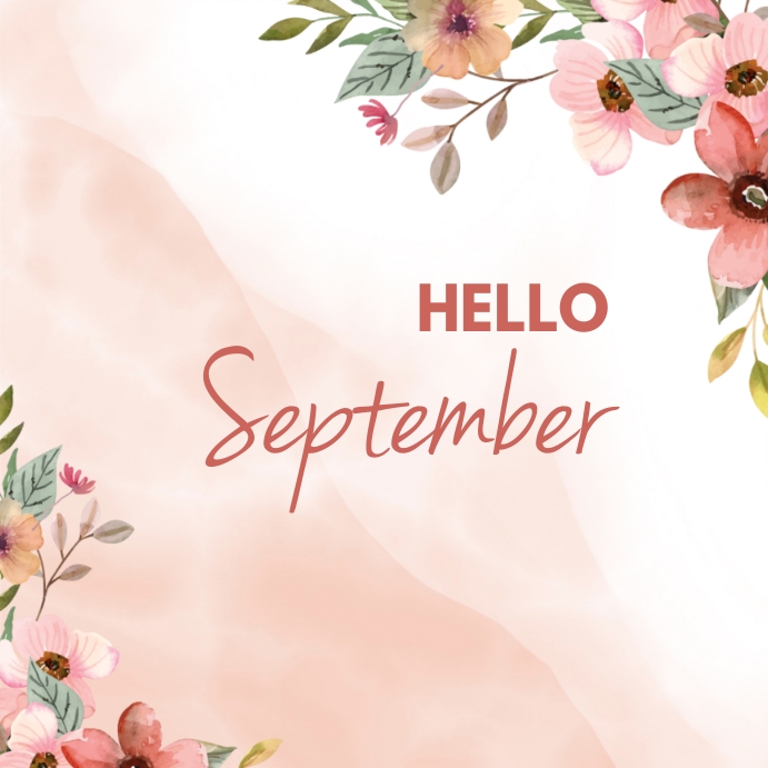 Hello September! Template | PosterMyWall