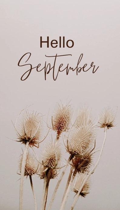Hello September! Business Card template