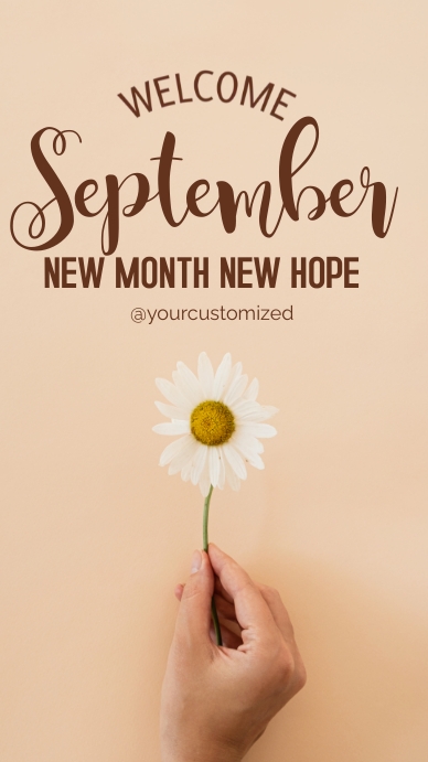 Copy of hello september, | PosterMyWall