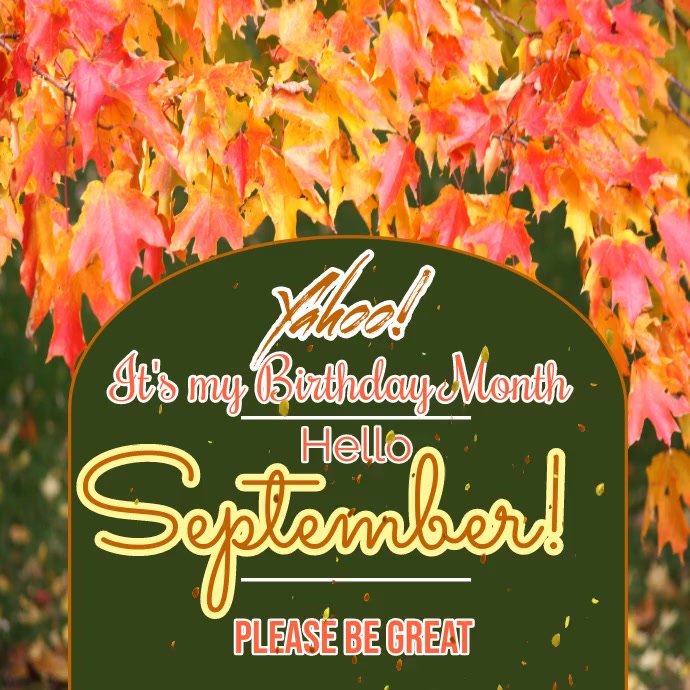 hello september,birthday announcement (1) Template PosterMyWall