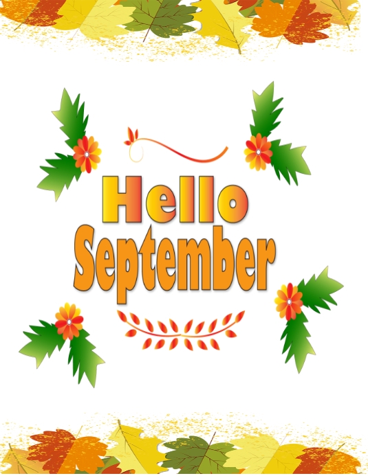 hello September Template | PosterMyWall