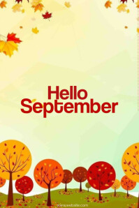 Hello September Poster Template | PosterMyWall