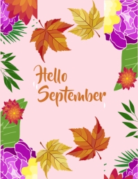hello September Template | PosterMyWall
