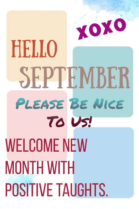 Hello September Template | PosterMyWall