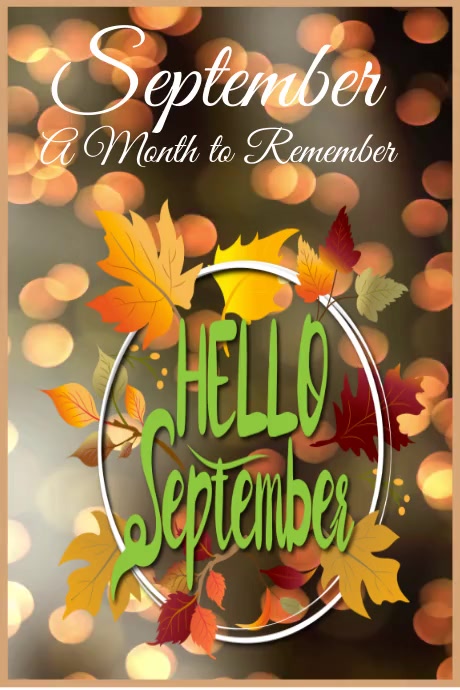hello september Template | PosterMyWall
