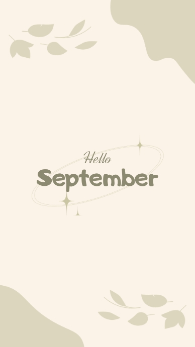 Hello September Template | PosterMyWall