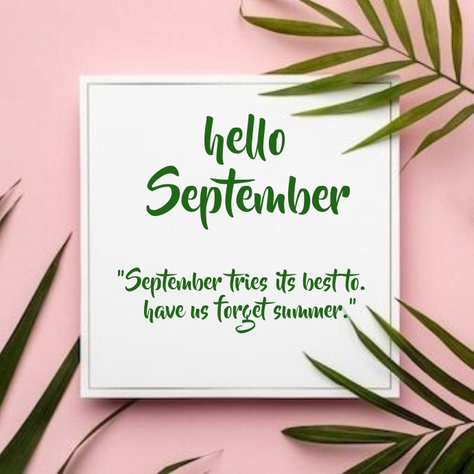 Plantilla de Hello September | PosterMyWall