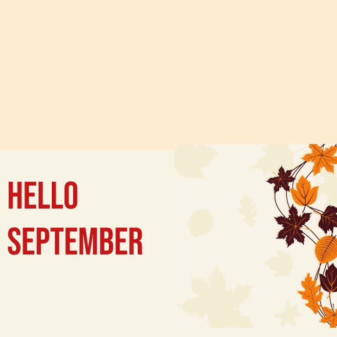 hello September Template | PosterMyWall