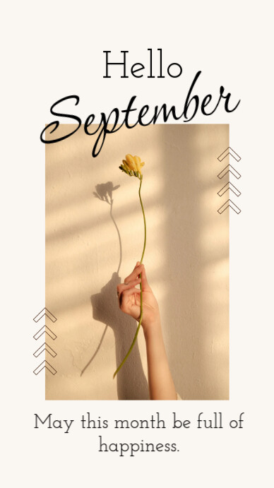 Hello September Template | PosterMyWall