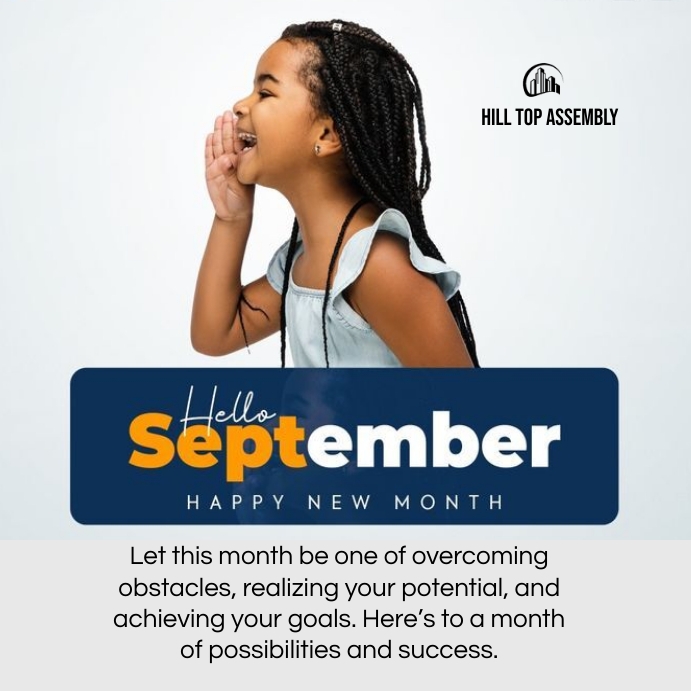 Hello September Template | PosterMyWall