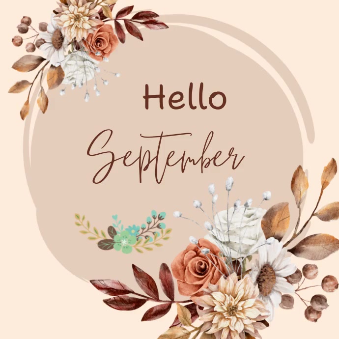 Plantilla de Hello September | PosterMyWall