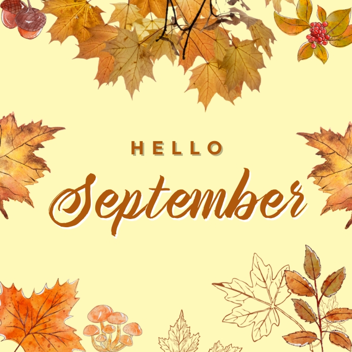 Plantilla de Hello September | PosterMyWall