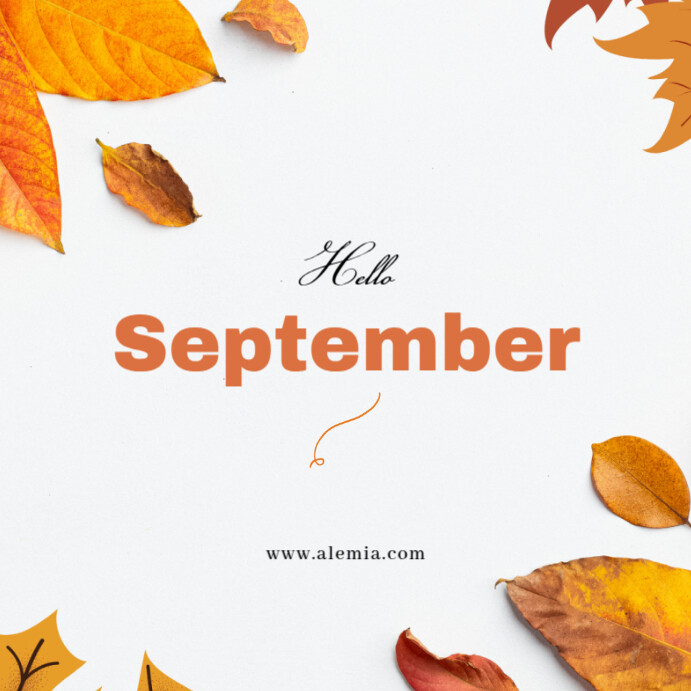 Hello September Template | PosterMyWall