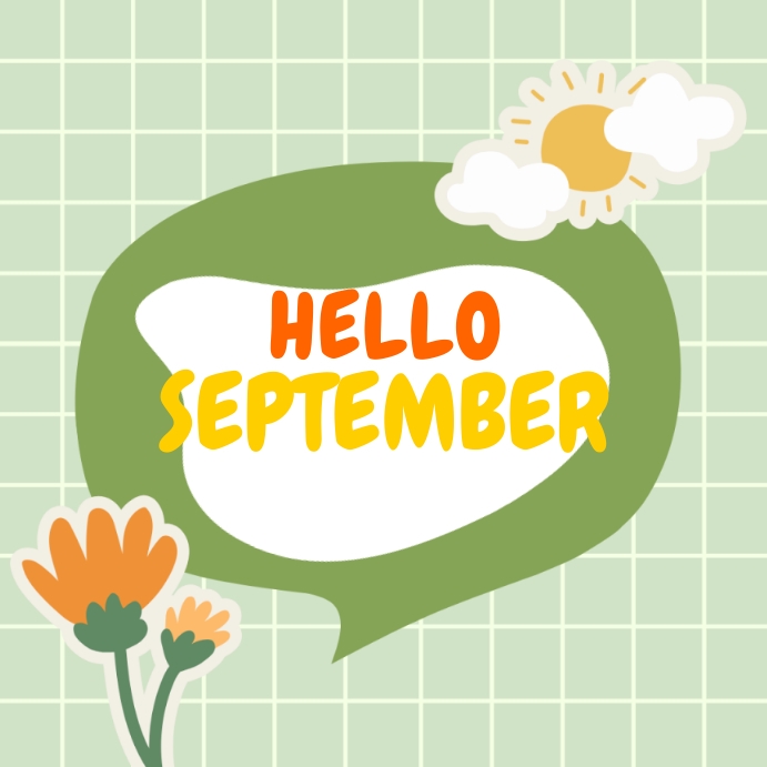 Hello September Template | PosterMyWall