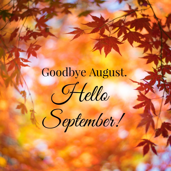 Hello September Instagram na Post template