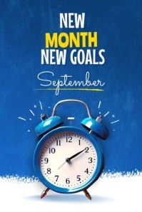hello september Poster template