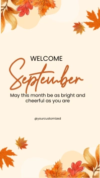 hello september Instagram Story template