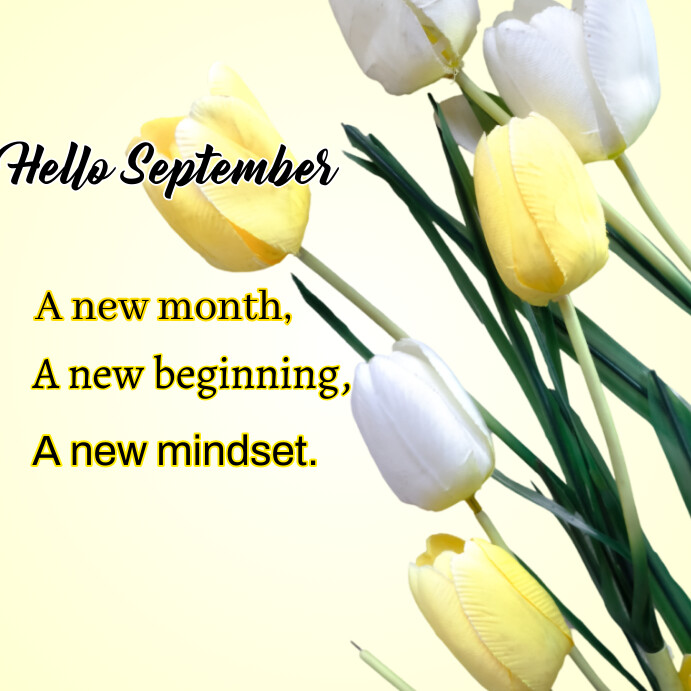 Modèle Hello September | PosterMyWall