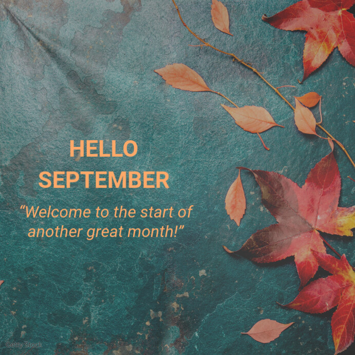 hello September Template | PosterMyWall