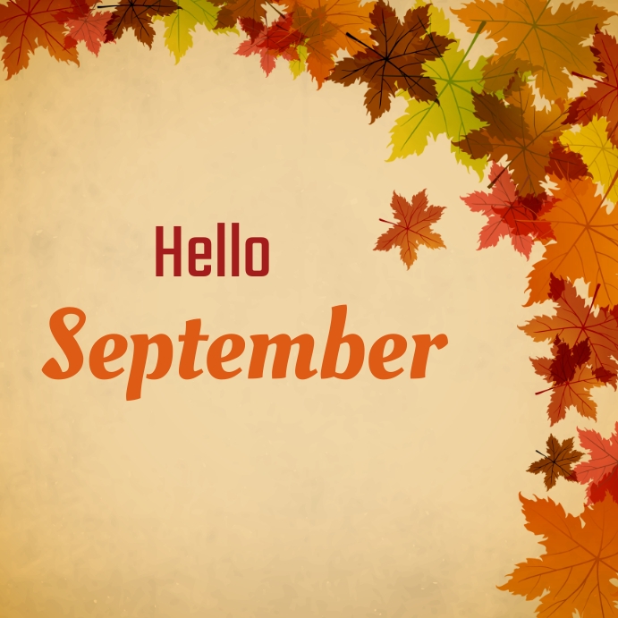 Hello September Template | PosterMyWall