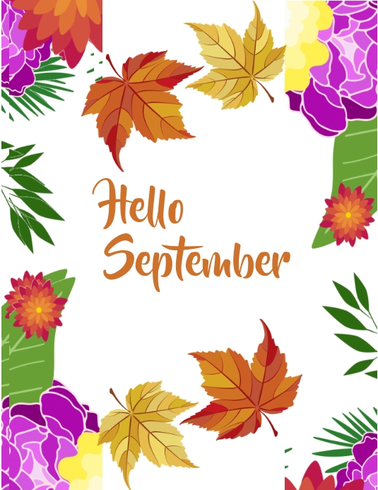 hello September Template | PosterMyWall