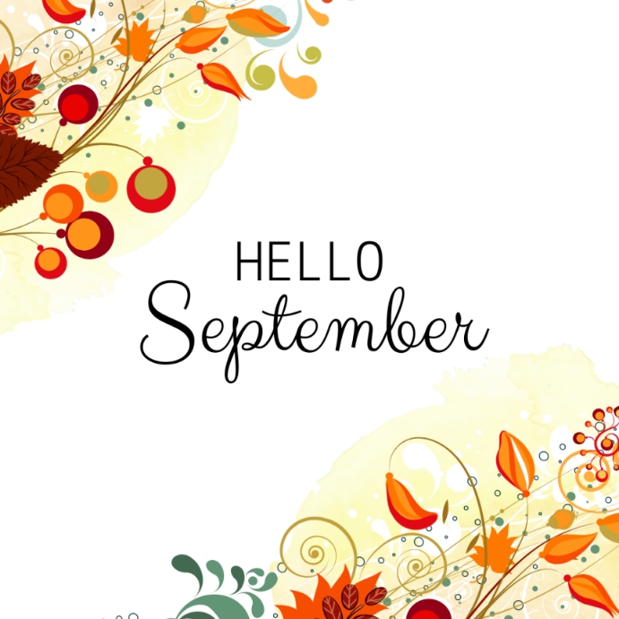 Hello September Template | PosterMyWall