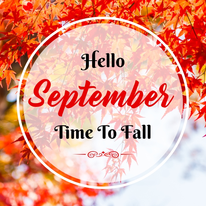 Modèle hello september | PosterMyWall