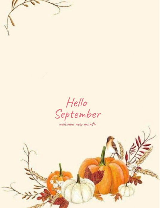 hello september Template | PosterMyWall