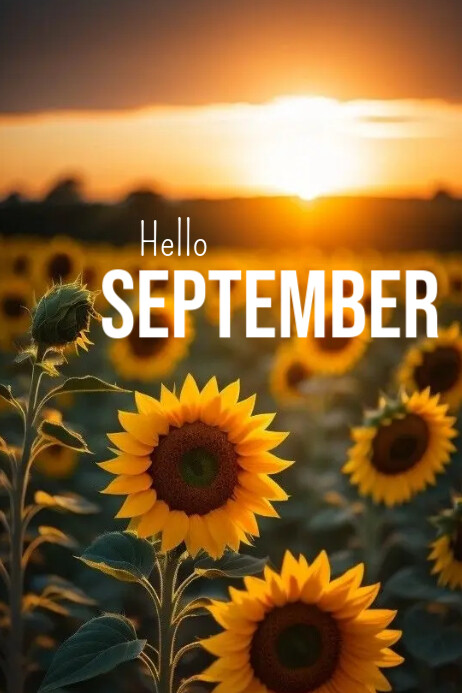 Plantilla de Hello september | PosterMyWall