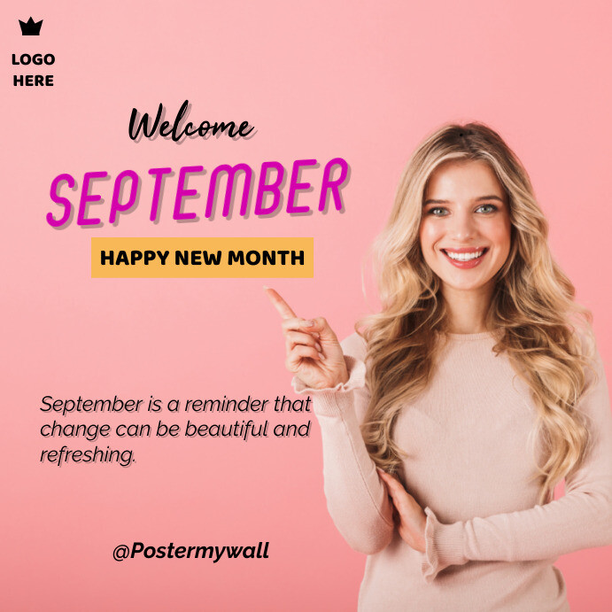 Hello September Instagram Post Template | PosterMyWall