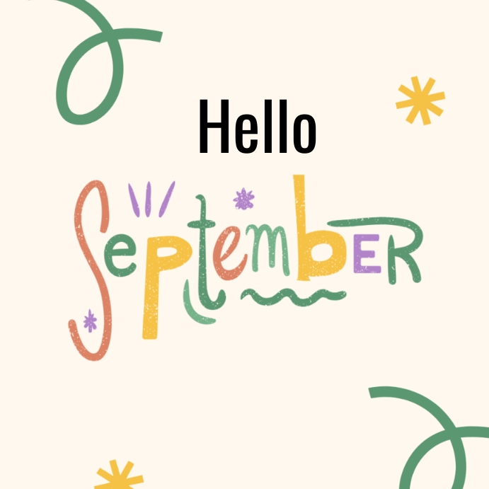 September Posts Hello September Instagram Post Template | PosterMyWall