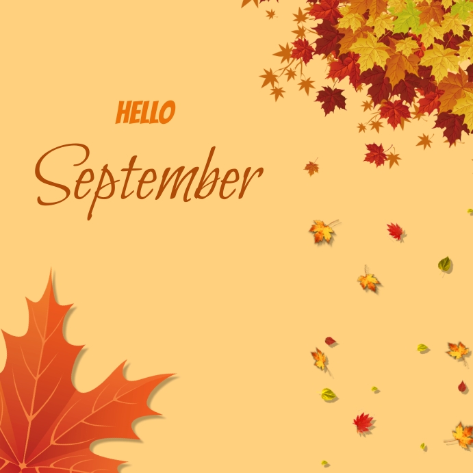 Plantilla de Hello September Instagram Post | PosterMyWall