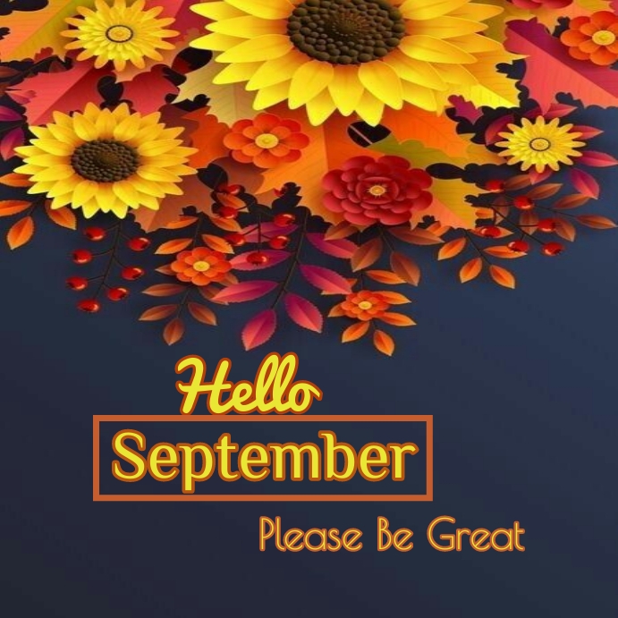 Hello september instsgram post Template | PosterMyWall