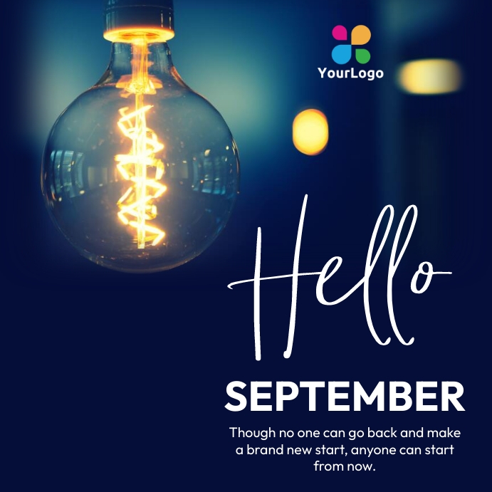 Plantilla de Hello september new month flyer | PosterMyWall