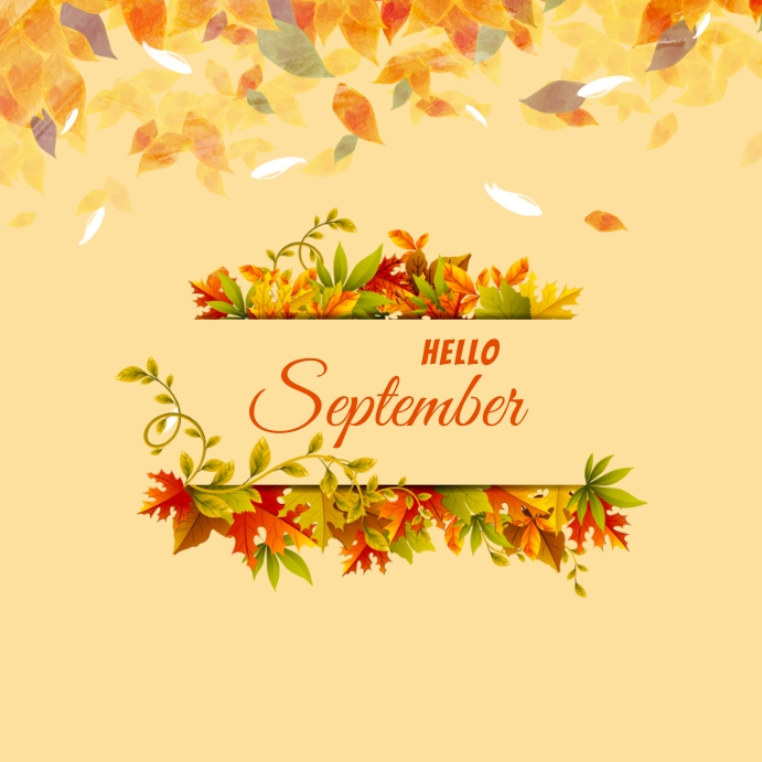 Hello September Post Template | PosterMyWall