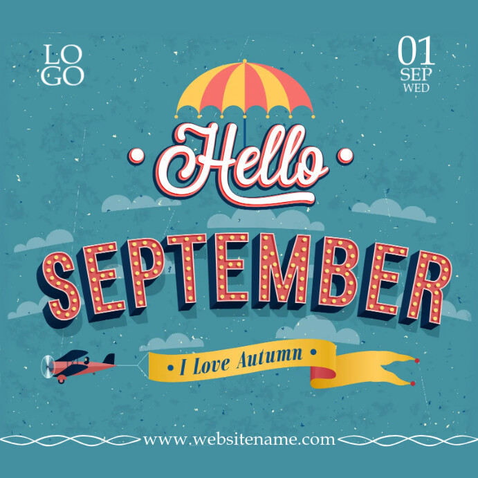 Plantilla de Hola Publicación de Septiembre | PosterMyWall