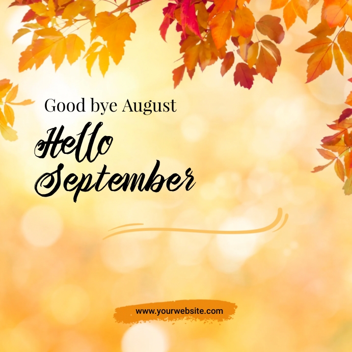 Modèle Hello september poster | PosterMyWall
