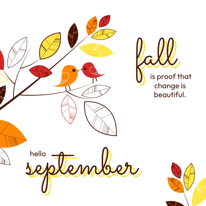 Hello September Template | PosterMyWall