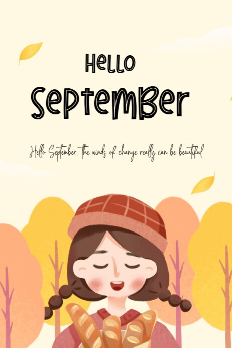 hello september template | PosterMyWall