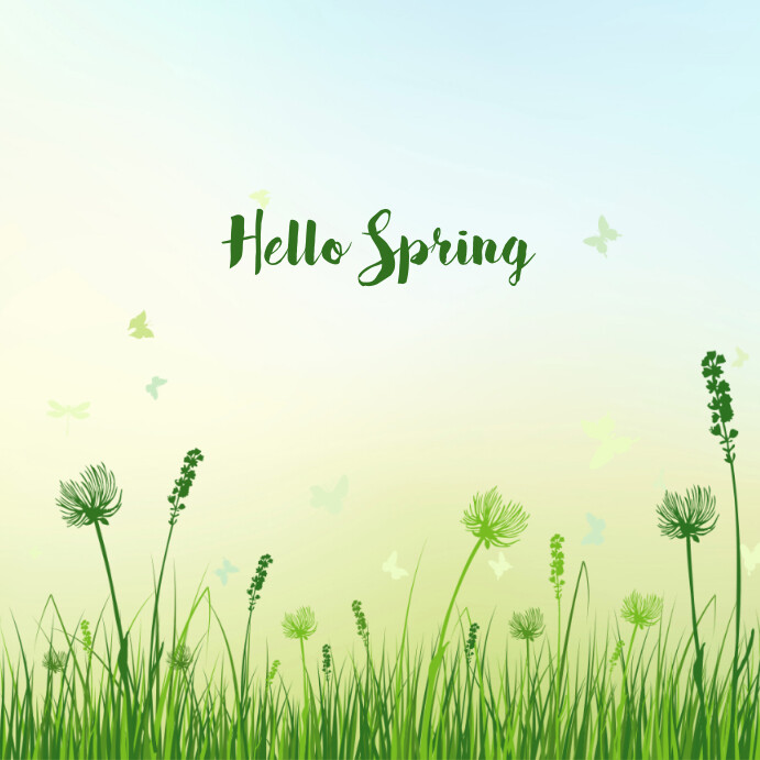 Hello Sping Template | PosterMyWall