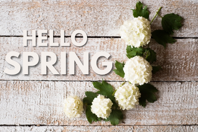 HELLO SPRING 34 Template | PosterMyWall