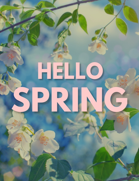 HELLO SPRING 39 Template | PosterMyWall