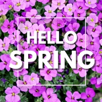 HELLO SPRING 77 Template | PosterMyWall