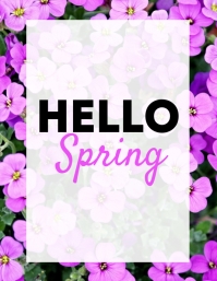 Hello Spring Template | PosterMyWall