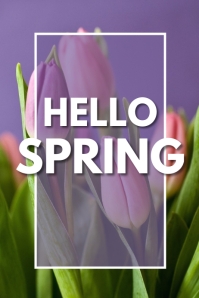 HELLO SPRING Template | PosterMyWall