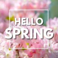 hello spring Template | PosterMyWall